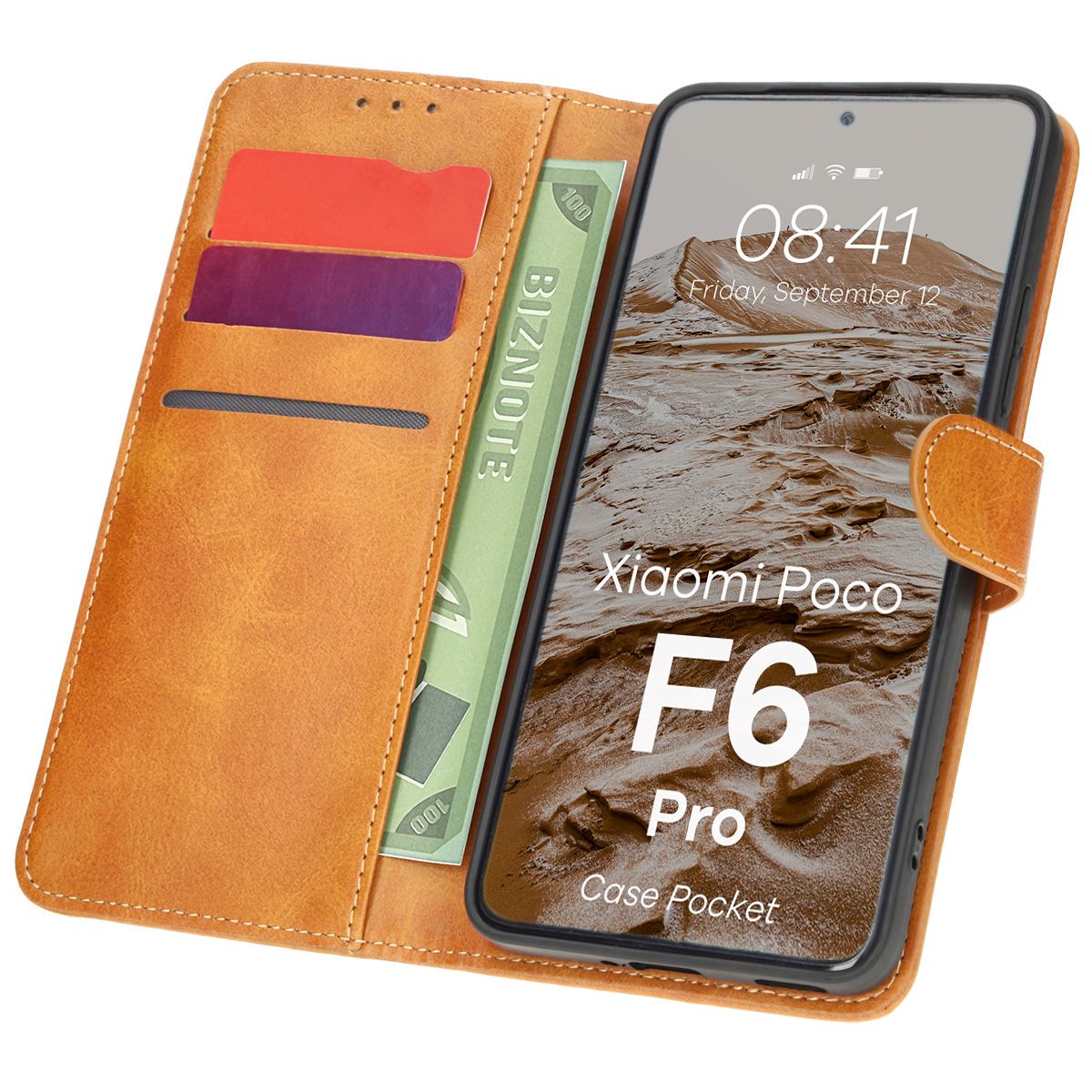 Etui z klapką Bizon Case Pocket do Xiaomi Poco F6 Pro