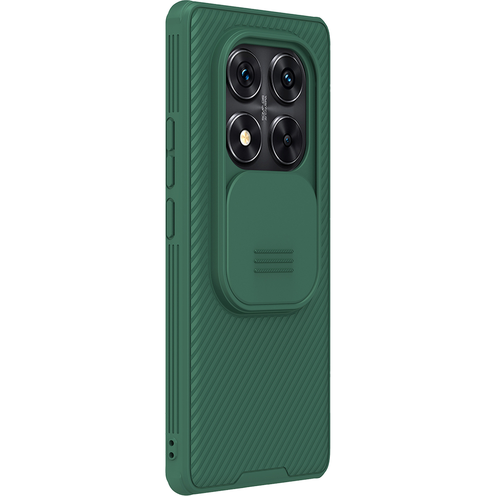Etui Nillkin CamShield Pro do Xiaomi Redmi Note 14 Pro 5G<<br>Xiaomi POCO X7, ciemnozielone