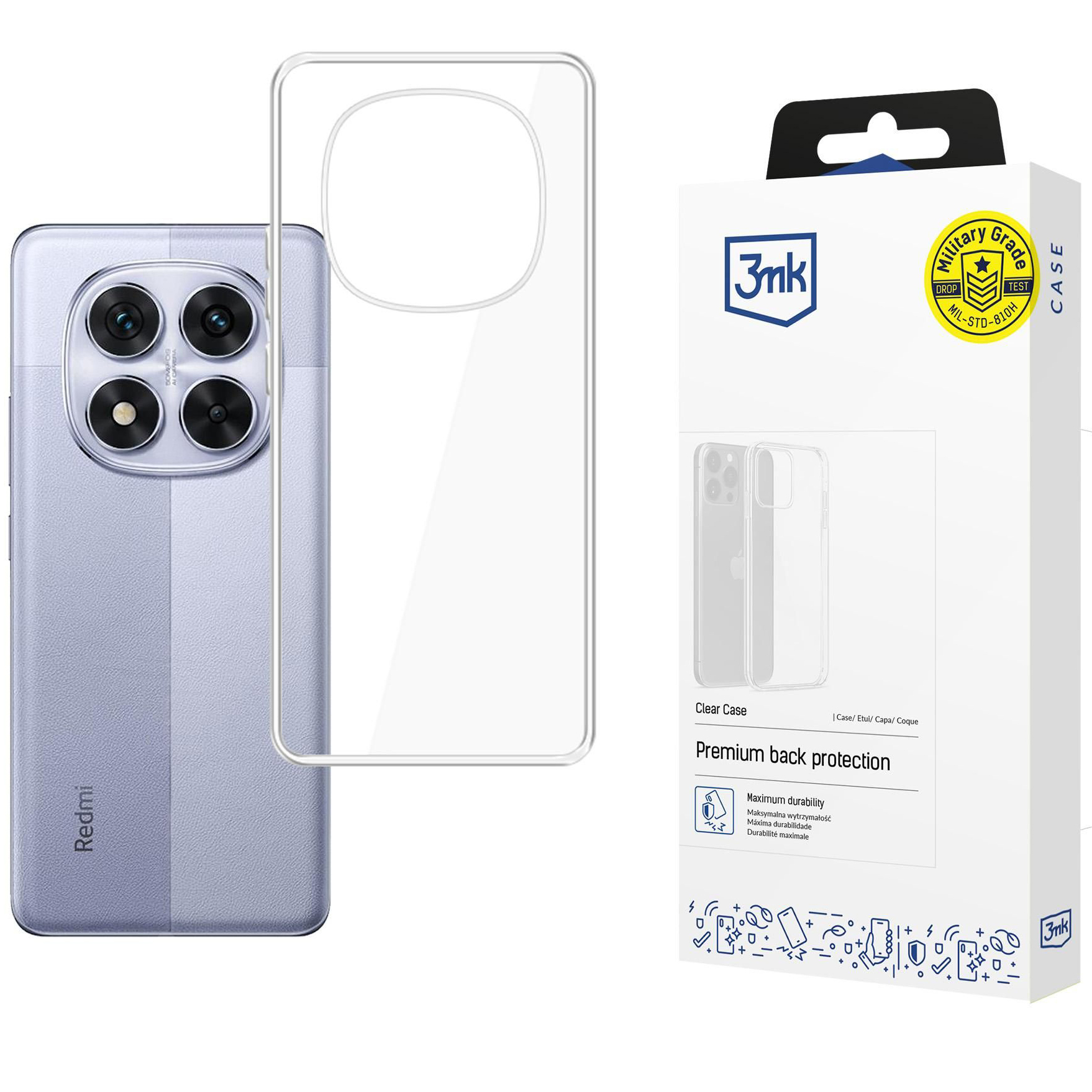 Etui 3mk Clear Case do Xiaomi Redmi Note 14 Pro+ 5G, przezroczyste