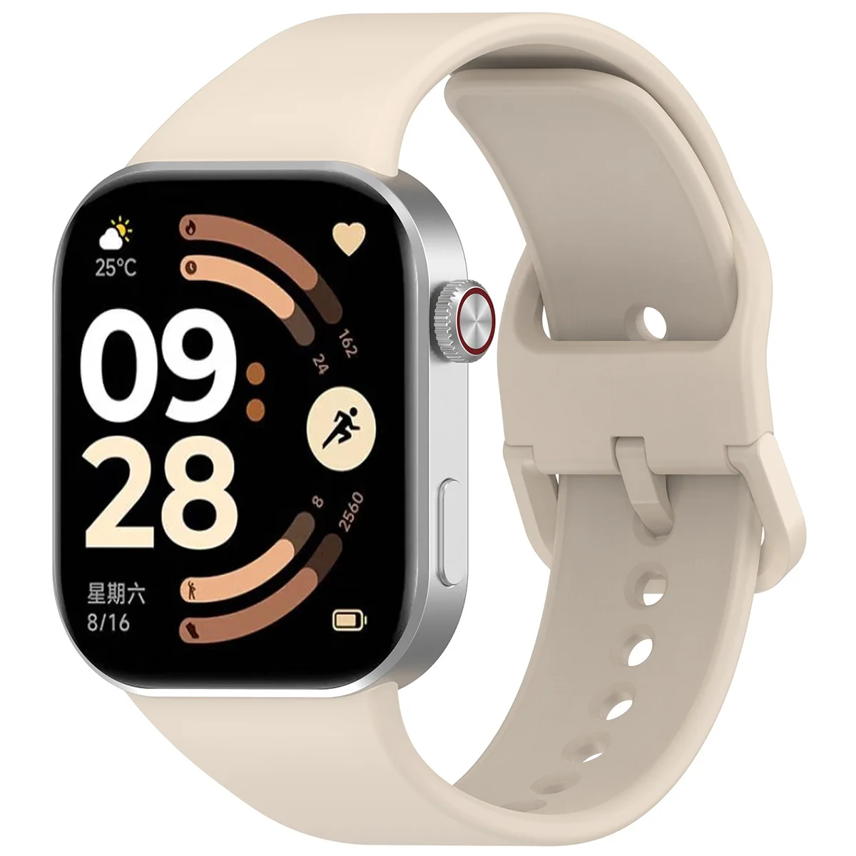 Silikonowy pasek Bizon Strap Watch Silicone do Redmi Watch 6 / 5 / 4 / Smart Band 10 Pro / 9 Pro / 8 Pro