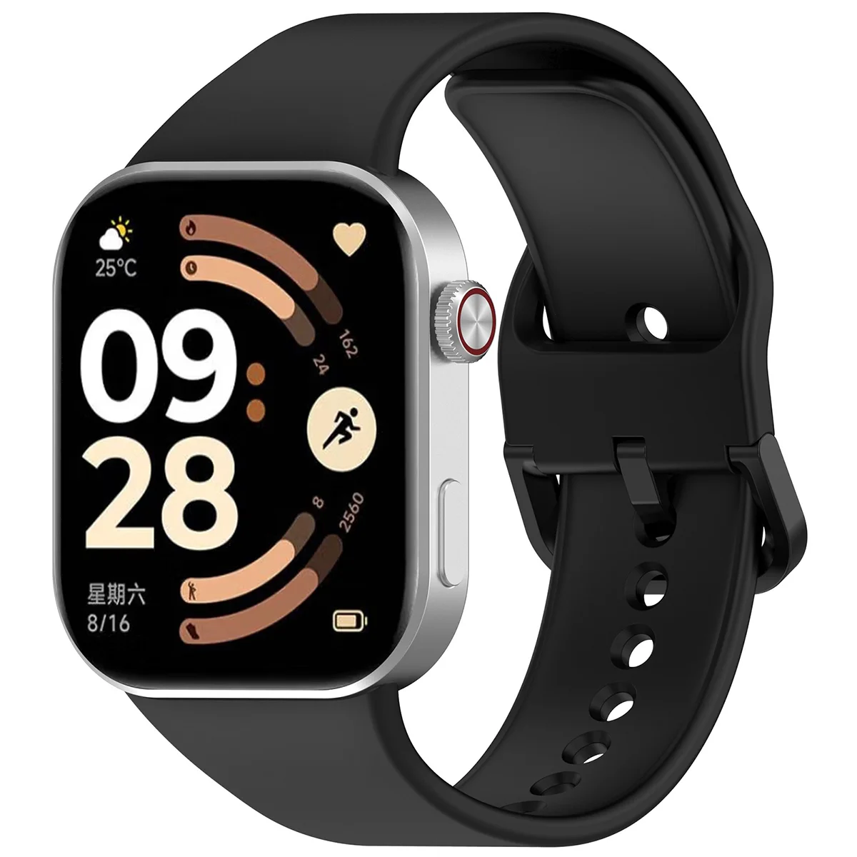 Silikonowy pasek Bizon Strap Watch Silicone do Redmi Watch 6 / 5 / 4 / Smart Band 10 Pro / 9 Pro / 8 Pro