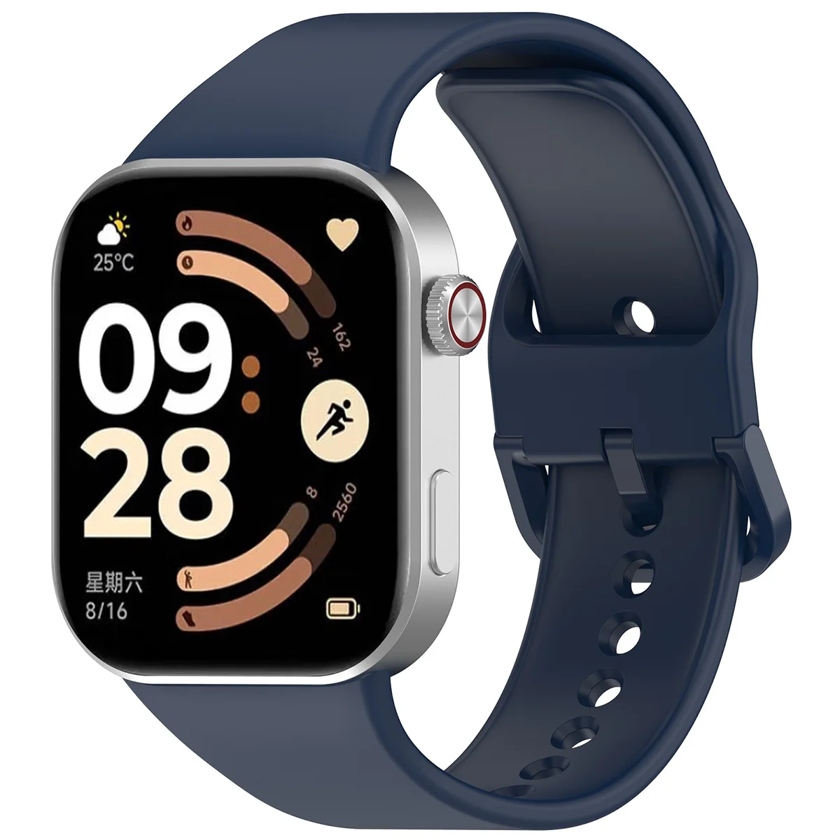 Silikonowy pasek Bizon Strap Watch Silicone do Redmi Watch 6 / 5 / 4 / Smart Band 10 Pro / 9 Pro / 8 Pro