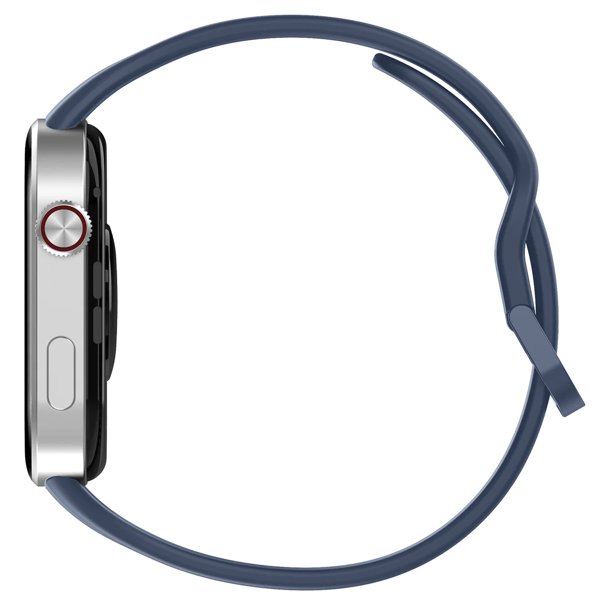 Silikonowy pasek Bizon Strap Watch Silicone ukazany od tyłu