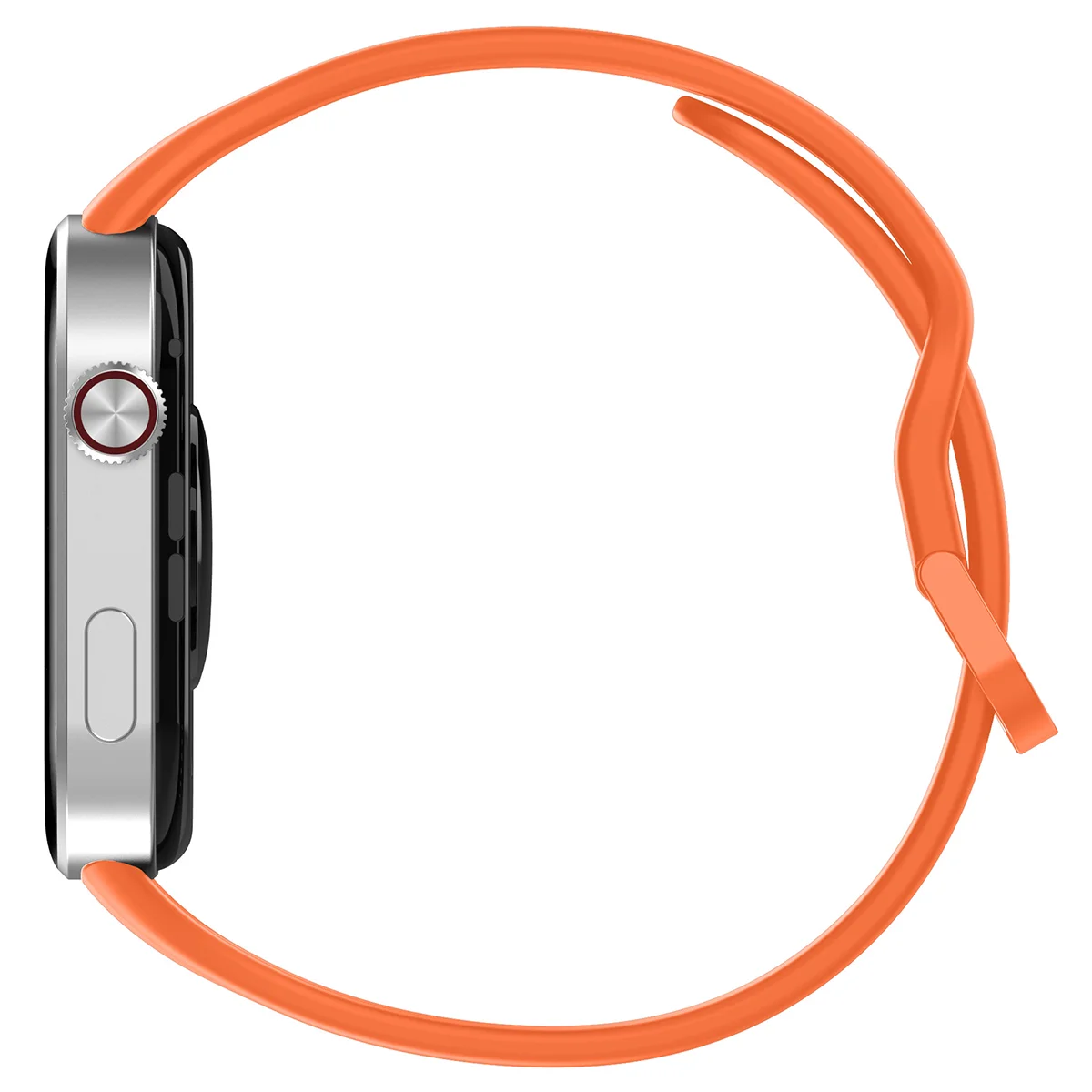 Silikonowy pasek Bizon Strap Watch Silicone ukazany od tyłu