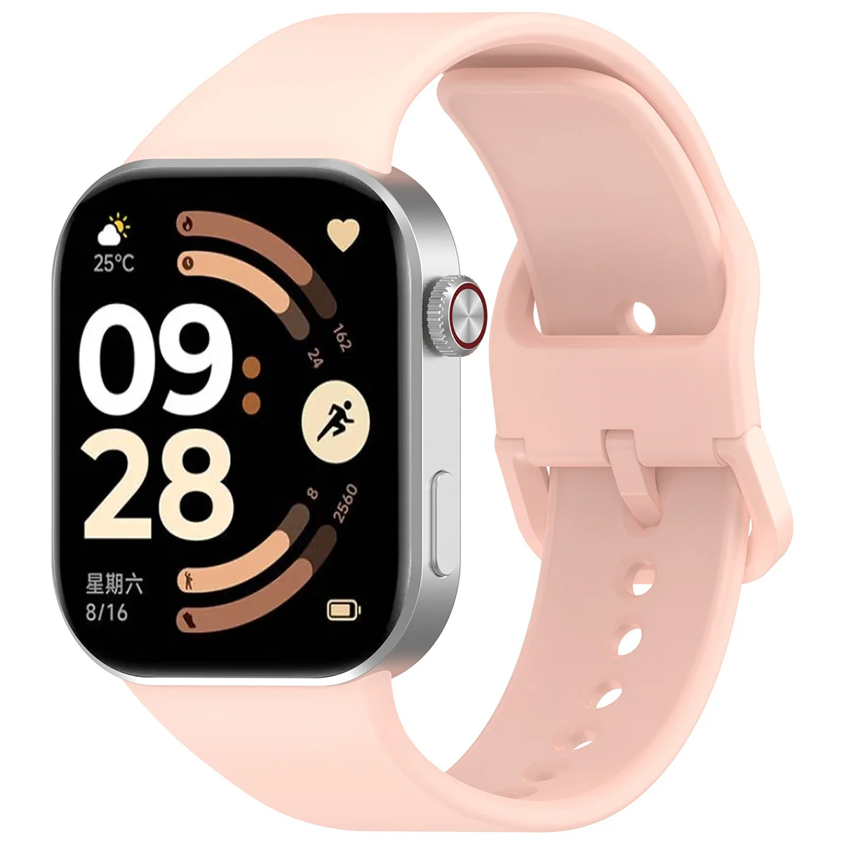 Silikonowy pasek Bizon Strap Watch Silicone do Redmi Watch 6 / 5 / 4 / Smart Band 10 Pro / 9 Pro / 8 Pro