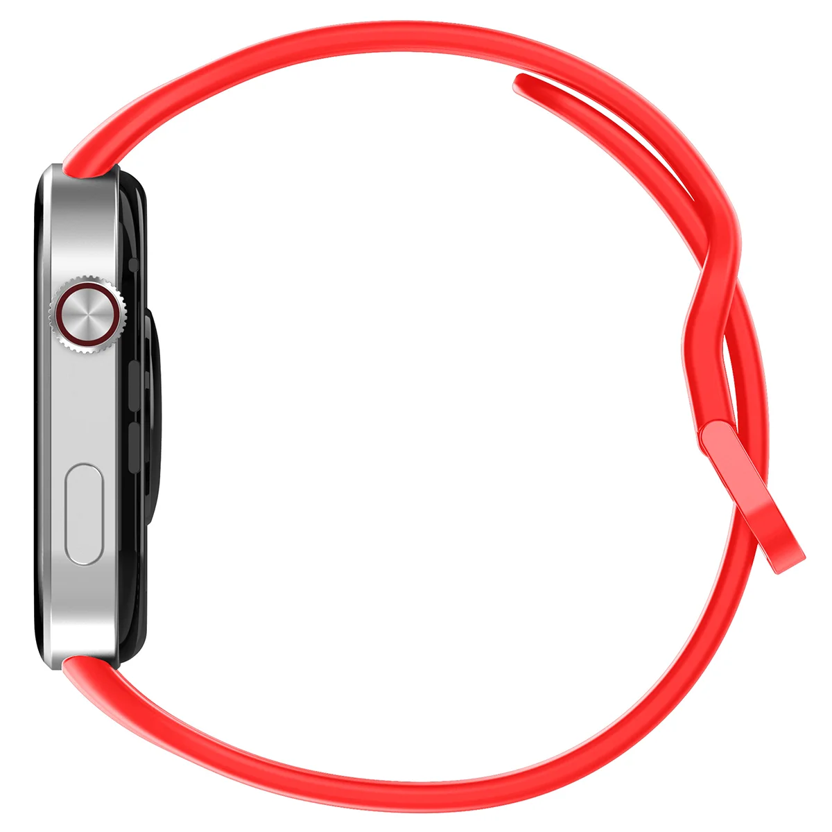 Silikonowy pasek Bizon Strap Watch Silicone ukazany od tyłu