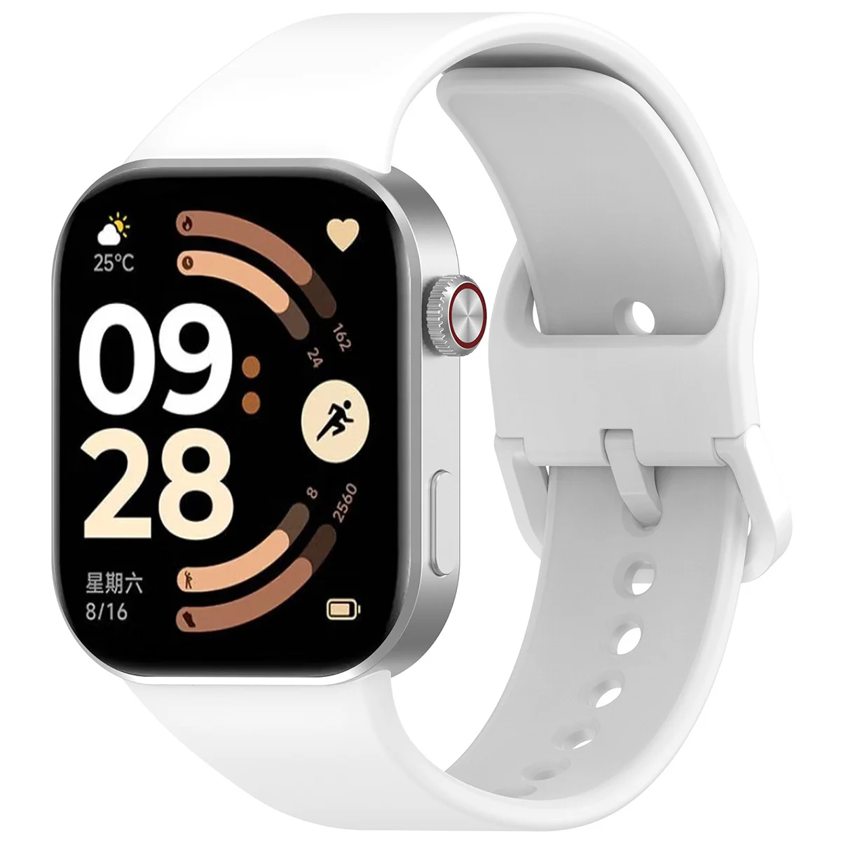 Silikonowy pasek Bizon Strap Watch Silicone do Redmi Watch 6 / 5 / 4 / Smart Band 10 Pro / 9 Pro / 8 Pro