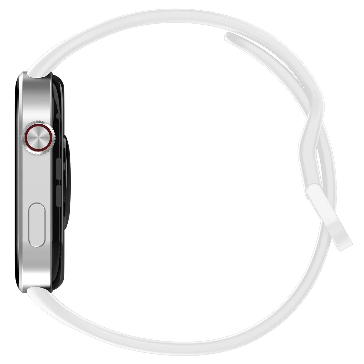 Silikonowy pasek Bizon Strap Watch Silicone ukazany od tyłu