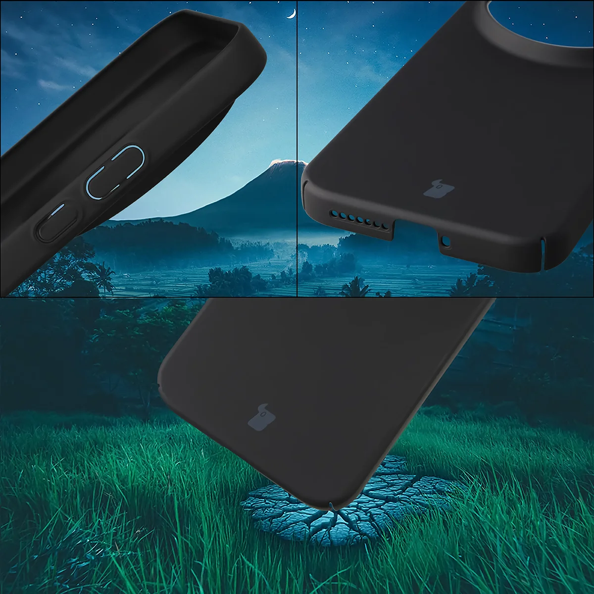 Zintegrowane osłony na przyciski, wycięcia i twardy materiał etui Bizon Case Łupka do Xiaomi 17 Ultra