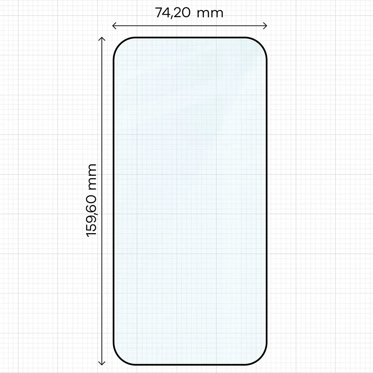 Wymiary szkła na miarce dla Xiaomi 17 Ultra