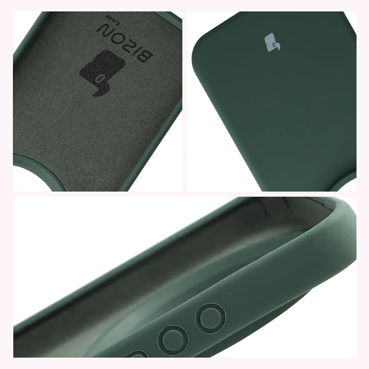 Konstrukcja etui Bizon Soft Case: zintegrowane osłony, podwyższone krawędzie i wyściółka z mikrofibry do Xiaomi 17 Ultra