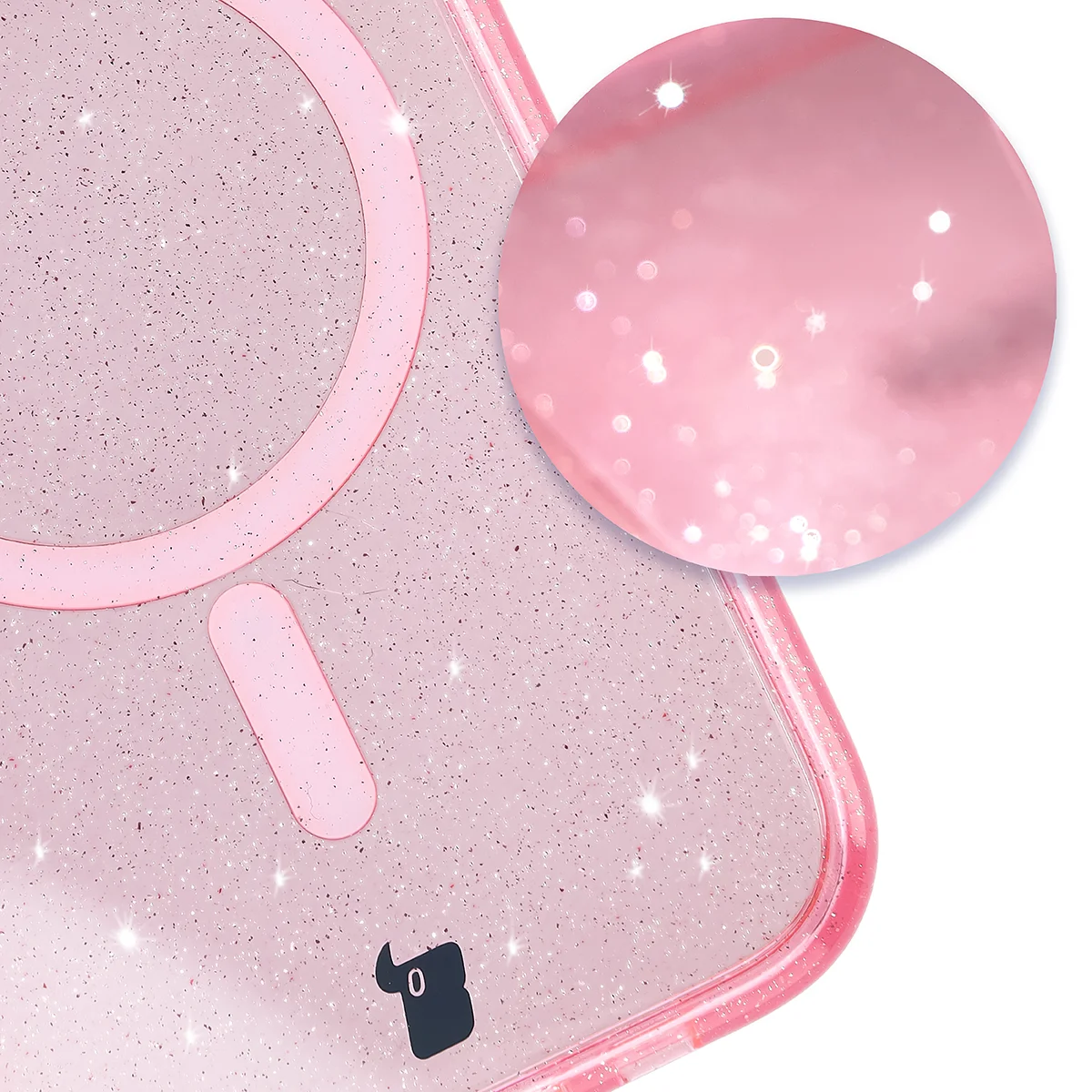 Powiększenie na drobinki brokatu w etui Bizon Case SparklO