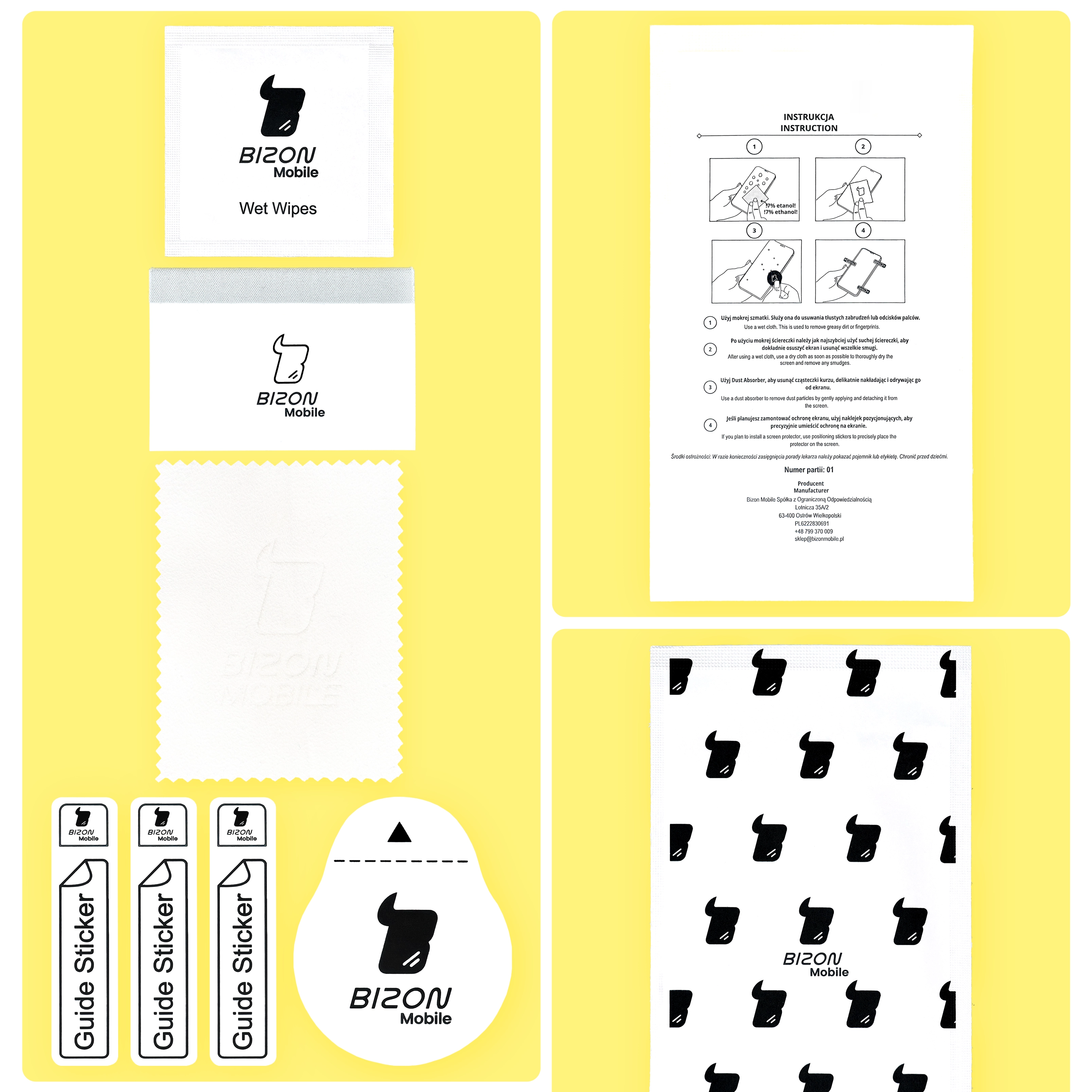 Zawartość opakowania Bizon Tab Film Sun