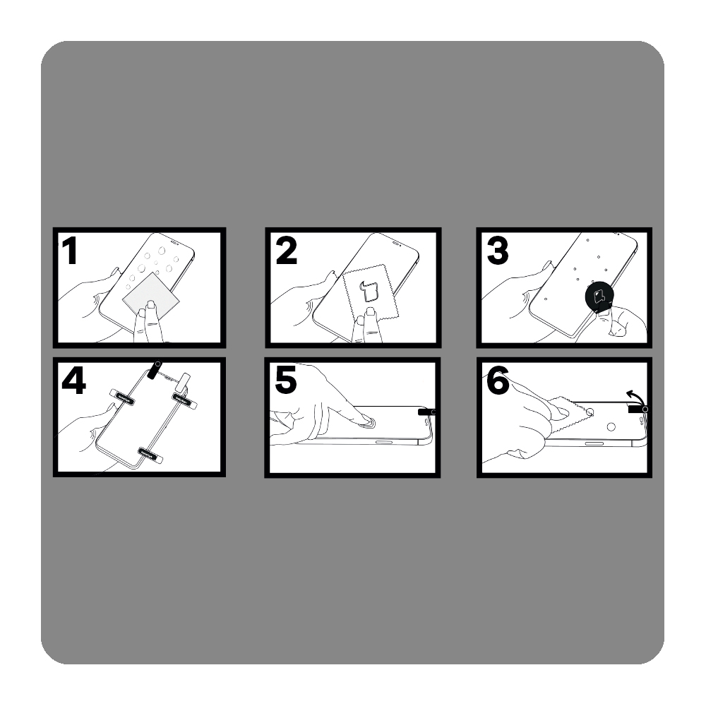 Instrukcja montażu szkła do telefonu Bizon Hybrid Shadow