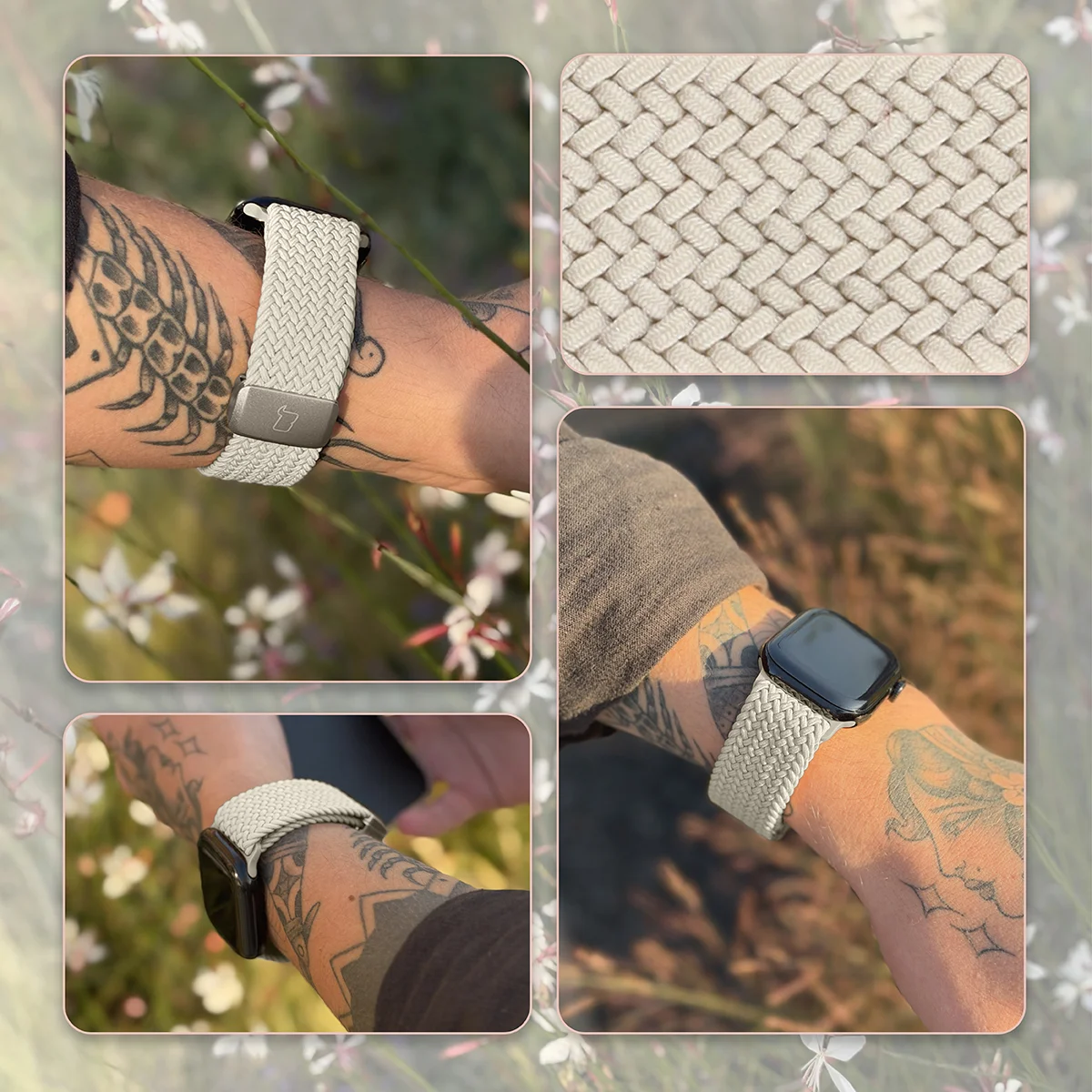 Materiał nylonowy paska Bizon Strap Watch Trenza