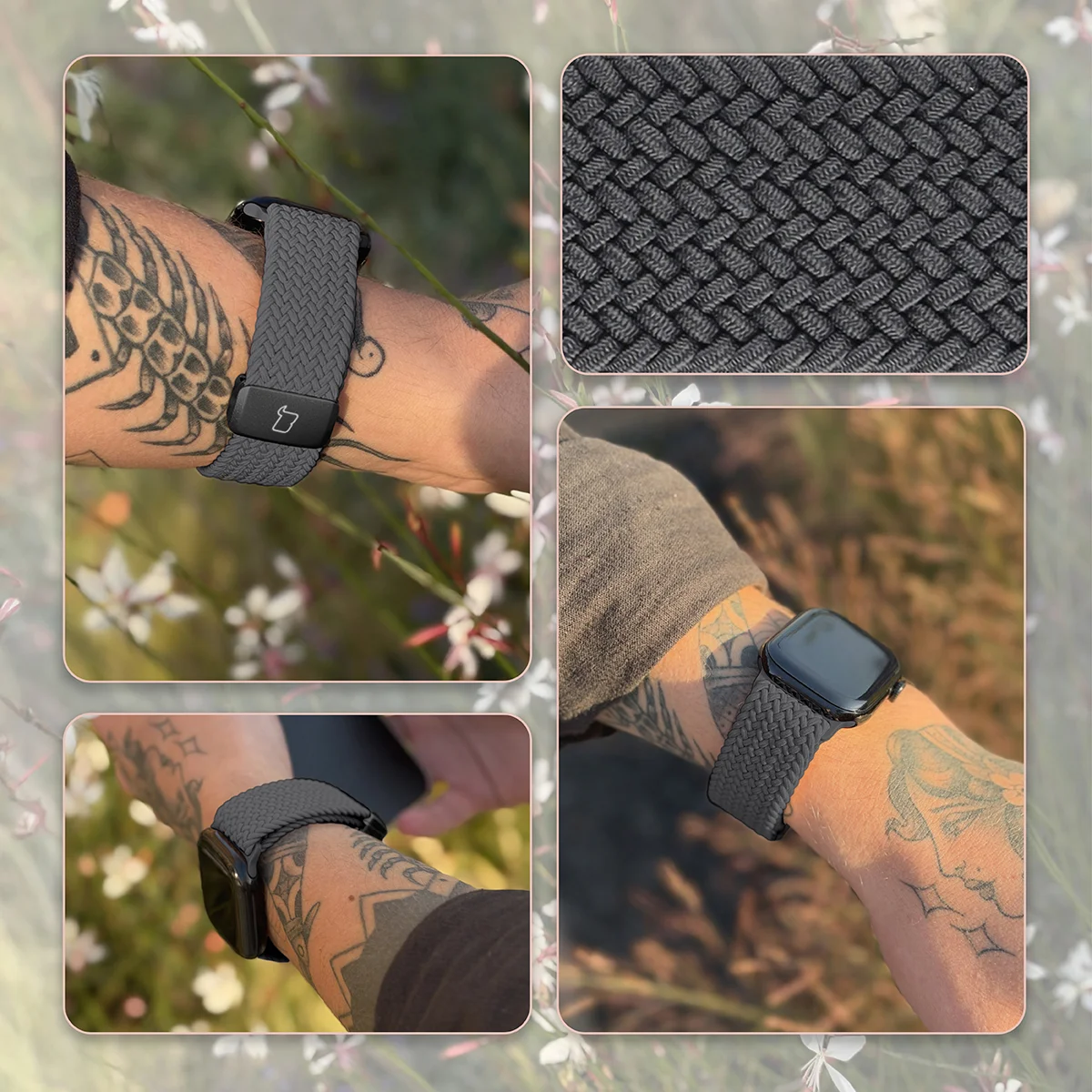 Materiał nylonowy paska Bizon Strap Watch Trenza