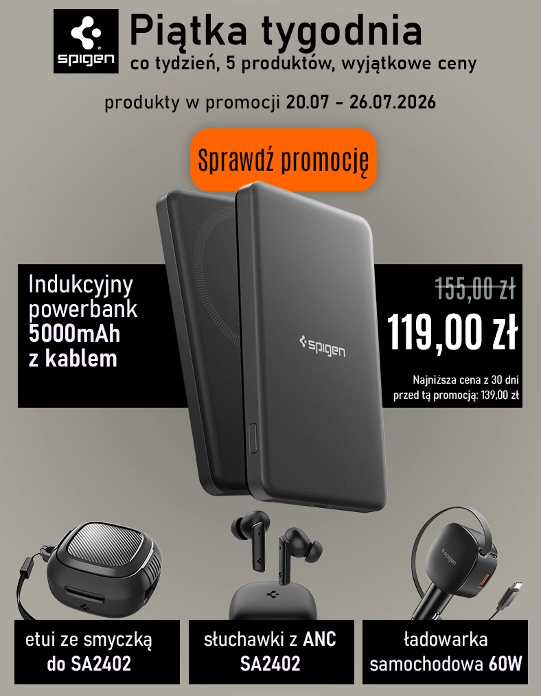 5 produktów marki Spigen w wyjątkowych cenach