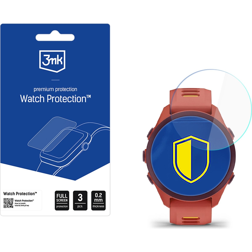 Folia ochronna 3mk Watch Protection do Garmin Forerunner 70 / 170 / 170 Music, 3 sztuki