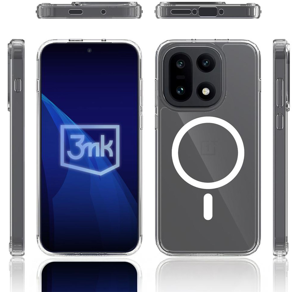 Etui 3mk Armor MagCase do MagSafe do OnePlus 15, przezroczyste