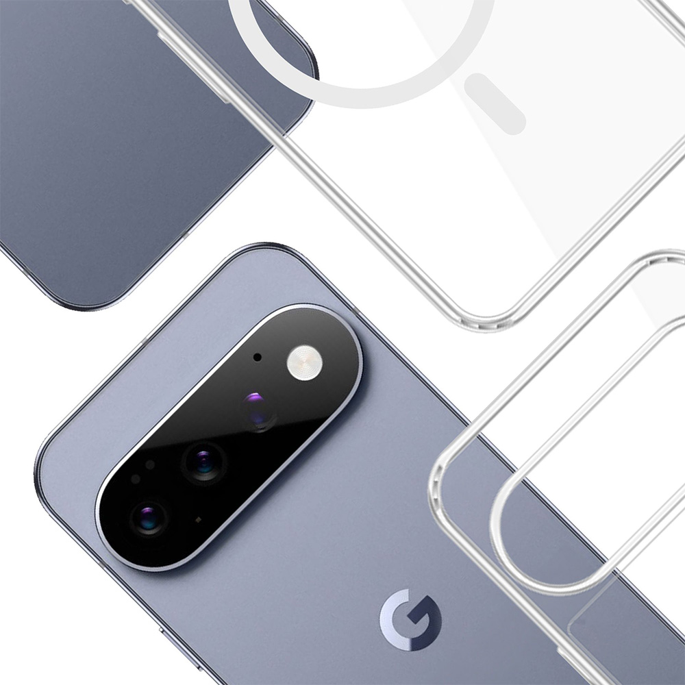 Etui 3mk Armor MagCase do MagSafe do Google Pixel 11, przezroczysto-białe