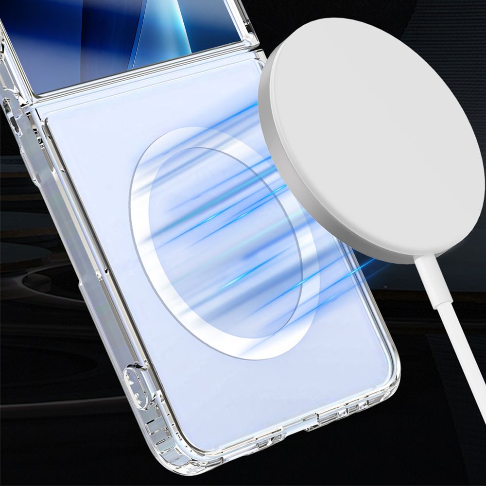 Etui pancerne 3mk Armor MagCase do Galaxy Z Flip7, przezroczyste