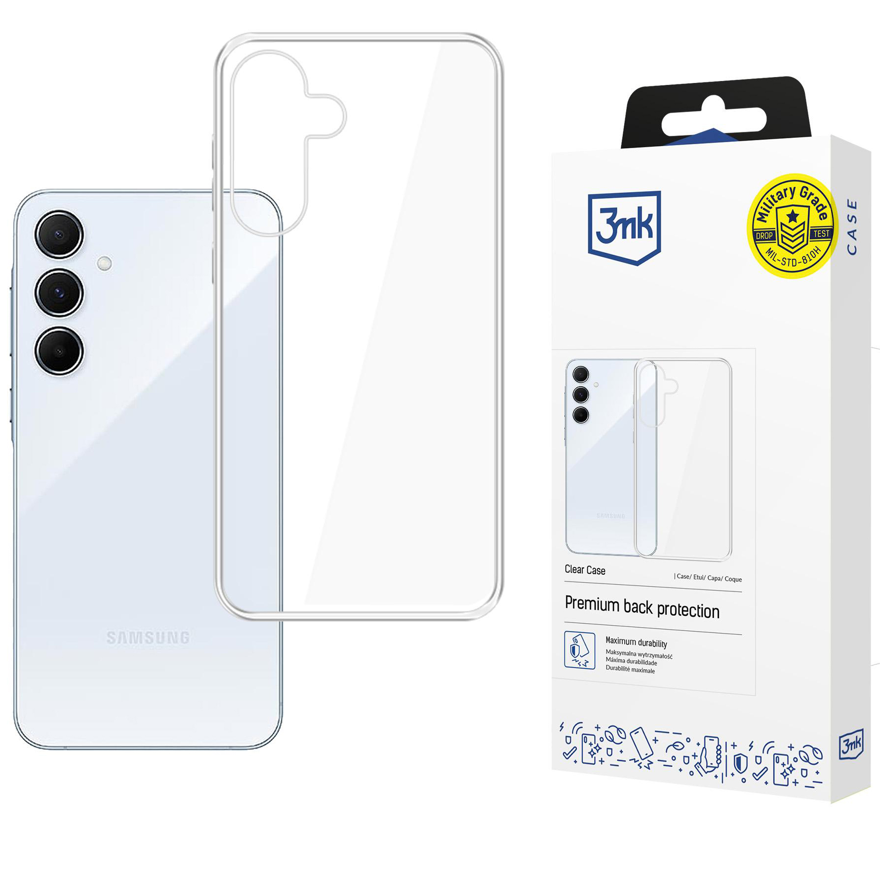 Etui 3mk Clear Case do Samsung Galaxy A57 5G, przezroczyste