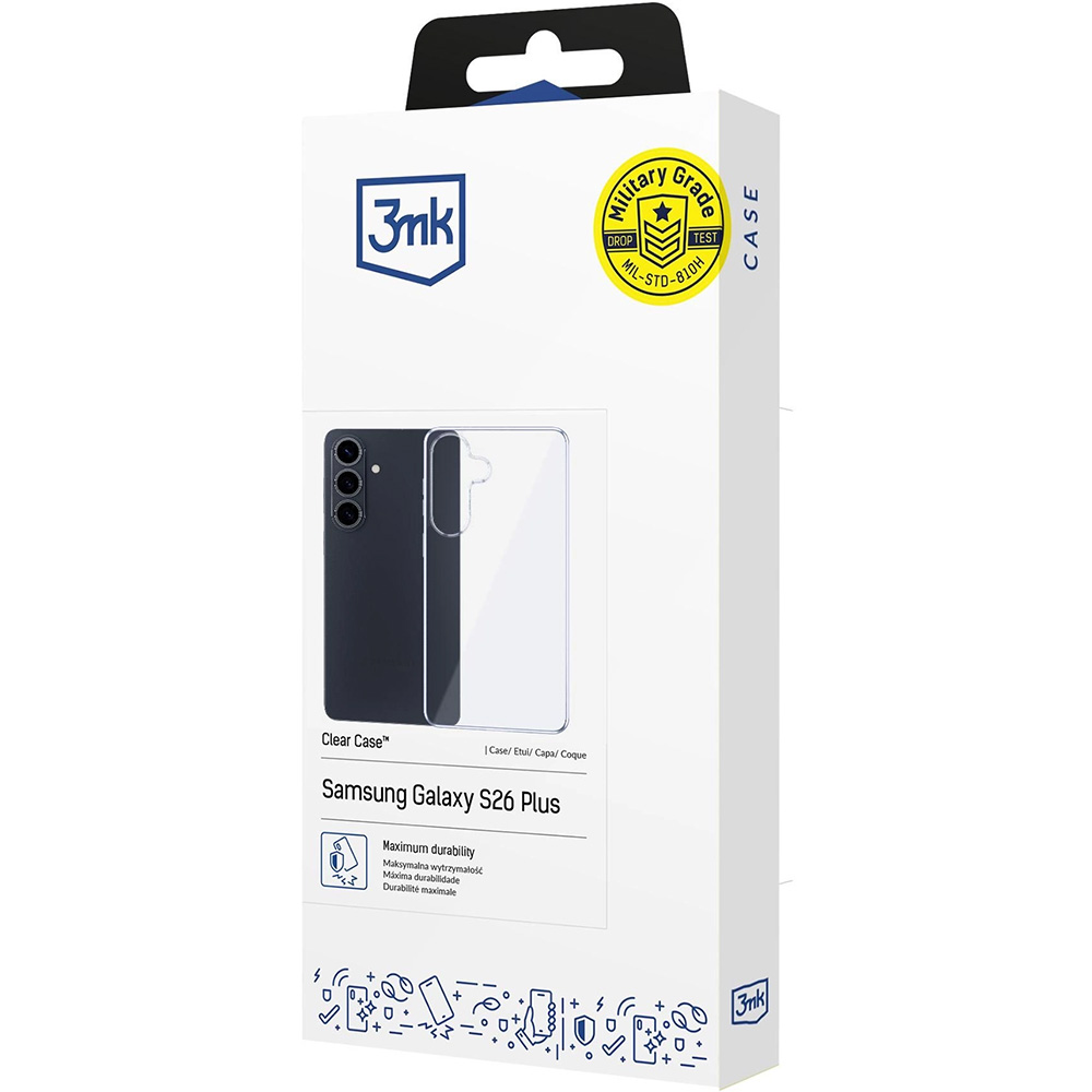 Etui 3mk Clear Case do Galaxy S26 Plus, przezroczyste
