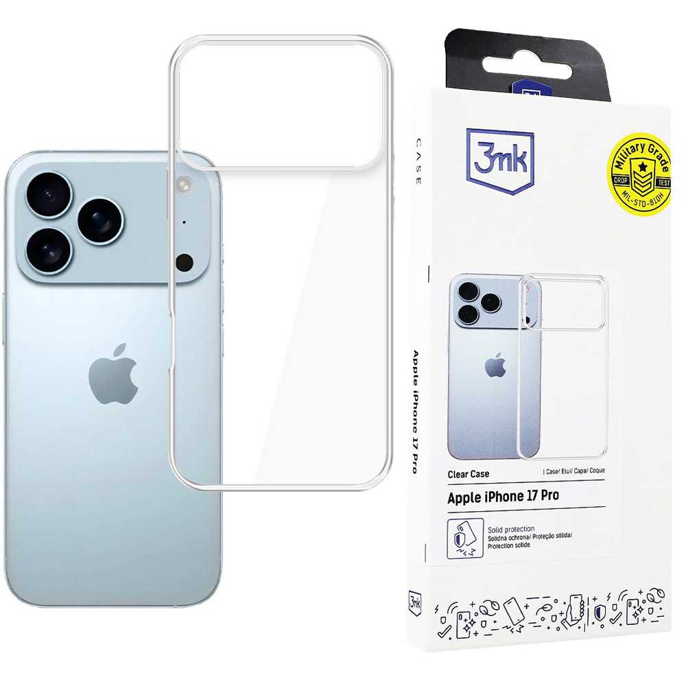 Etui 3mk Clear Case do iPhone 17 Pro, przezroczyste