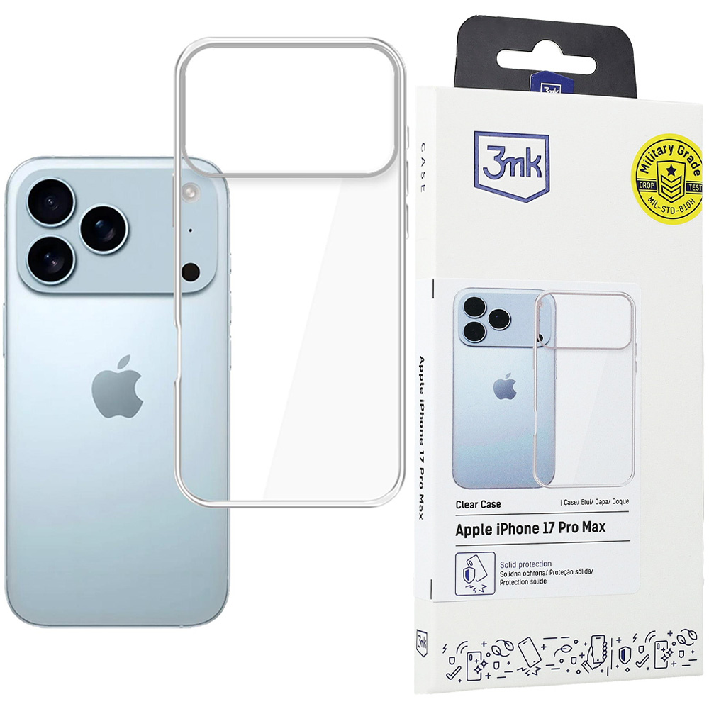 Etui 3mk Clear Case do iPhone 17 Pro Max, przezroczyste