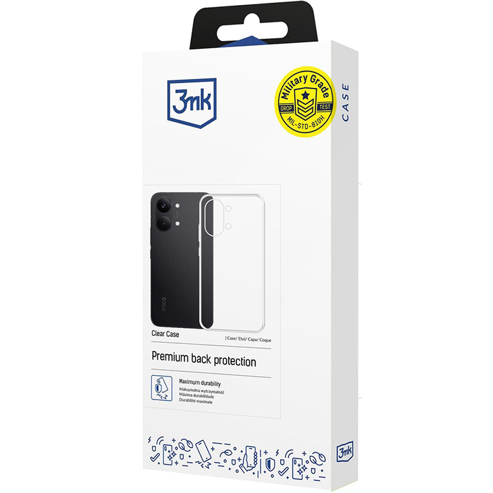 tui 3mk Clear Case do Xiaomi POCO X8 Pro Max, przezroczyste