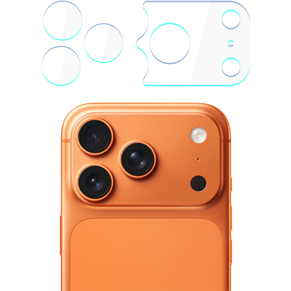 4x Szkło hybrydowe na soczewki aparatu, 3mk Hardy Fusion Lens Protection do iPhone 17 Pro Max 