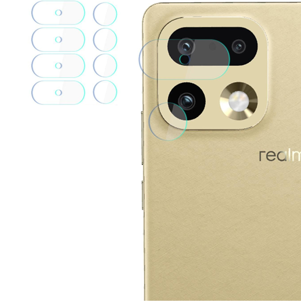 4x Szkło hybrydowe na soczewki aparatu, 3mk Hardy Fusion Lens Protection do Realme 16 Pro 5G