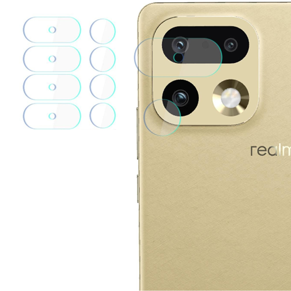 4x Szkło hybrydowe na soczewki aparatu, 3mk Hardy Fusion Lens Protection do Realme 16 Pro 5G