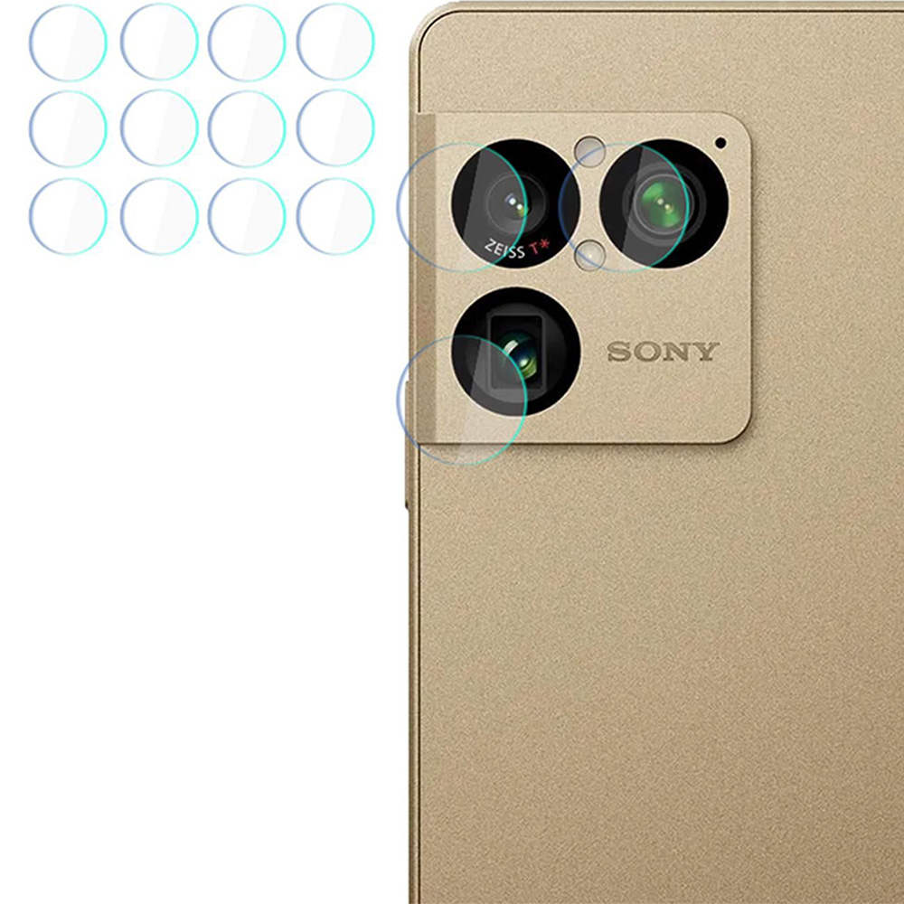 4x Szkło hybrydowe na soczewki aparatu, 3mk Hardy Fusion Lens Protection do Sony Xperia 1 VIII