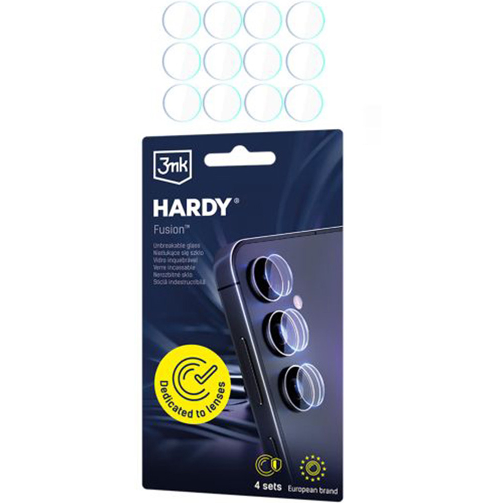 4x Szkło hybrydowe na soczewki aparatu, 3mk Hardy Fusion Lens Protection do Vivo X300 FE