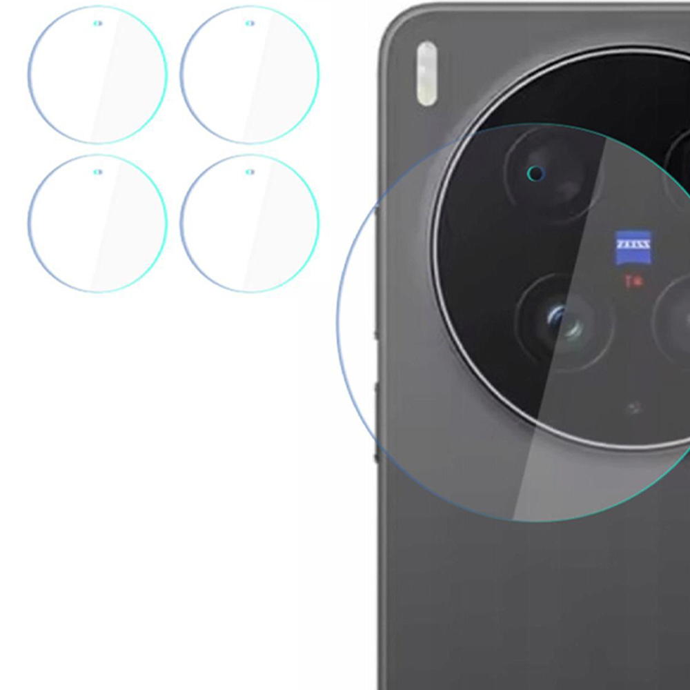 4x Szkło hybrydowe na soczewki aparatu, 3mk Hardy Fusion Lens Protection do Vivo X300 Ultra