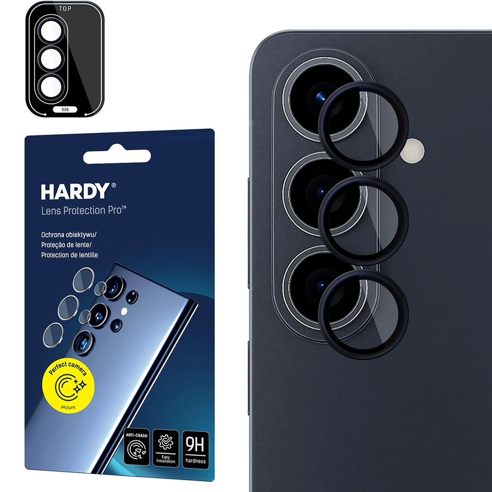 Osłony na aparat 3mk HARDY Lens Protection Pro 1 zestaw dla Galaxy S26, czarne