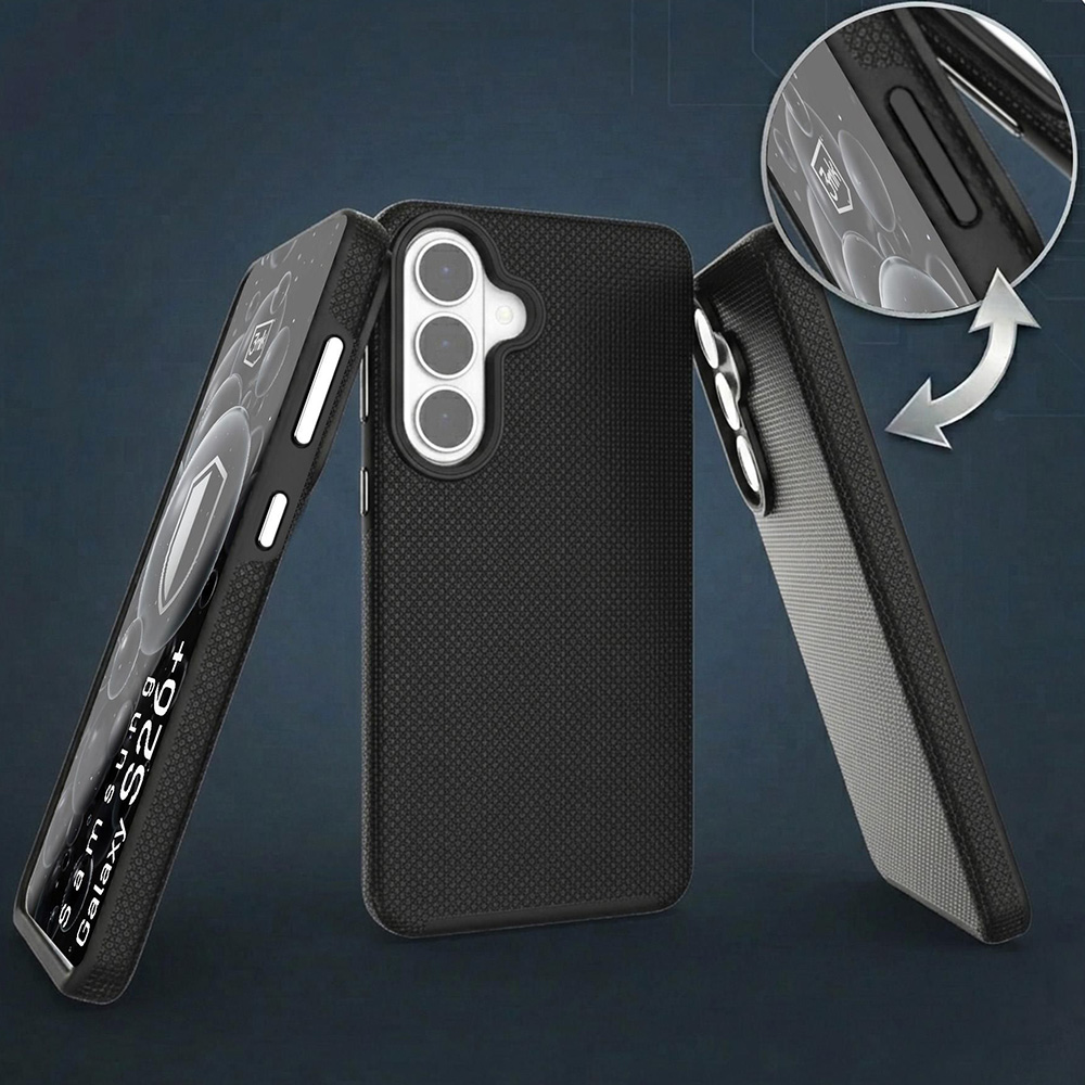 Etui 3mk Hardy Shockproof MagCase do MagSafe do Galaxy S26 Plus, czarne