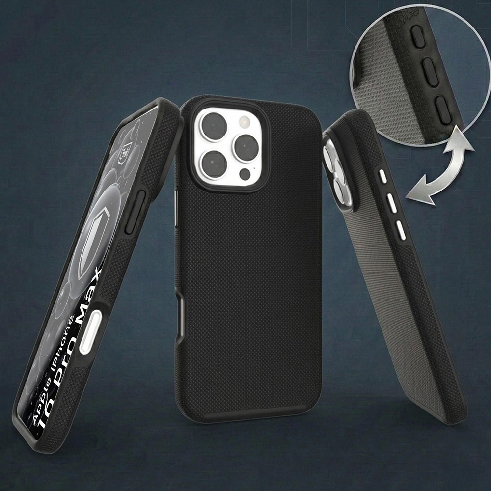 Etui 3mk Hardy Shockproof MagCase do MagSafe do iPhone 16 Pro Max, czarne