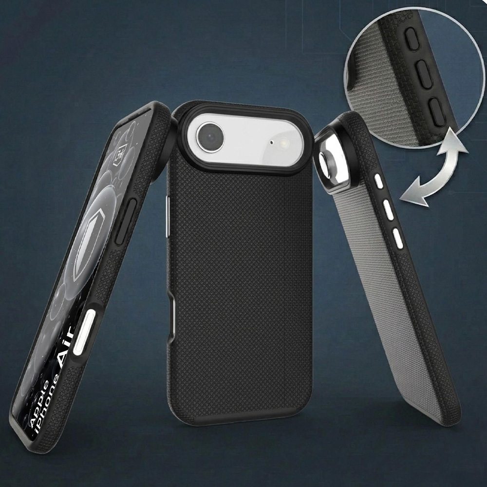 Etui 3mk Hardy Shockproof MagCase do MagSafe do iPhone Air, czarne