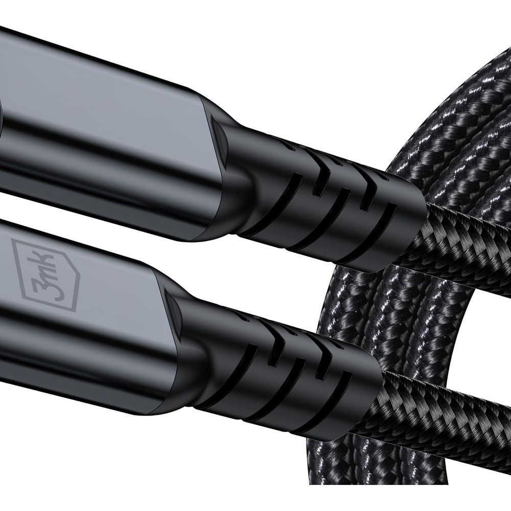 3mk Hyper Cable, trwała konstrukcja, estetyczne zarządzanie przewodami, czarny