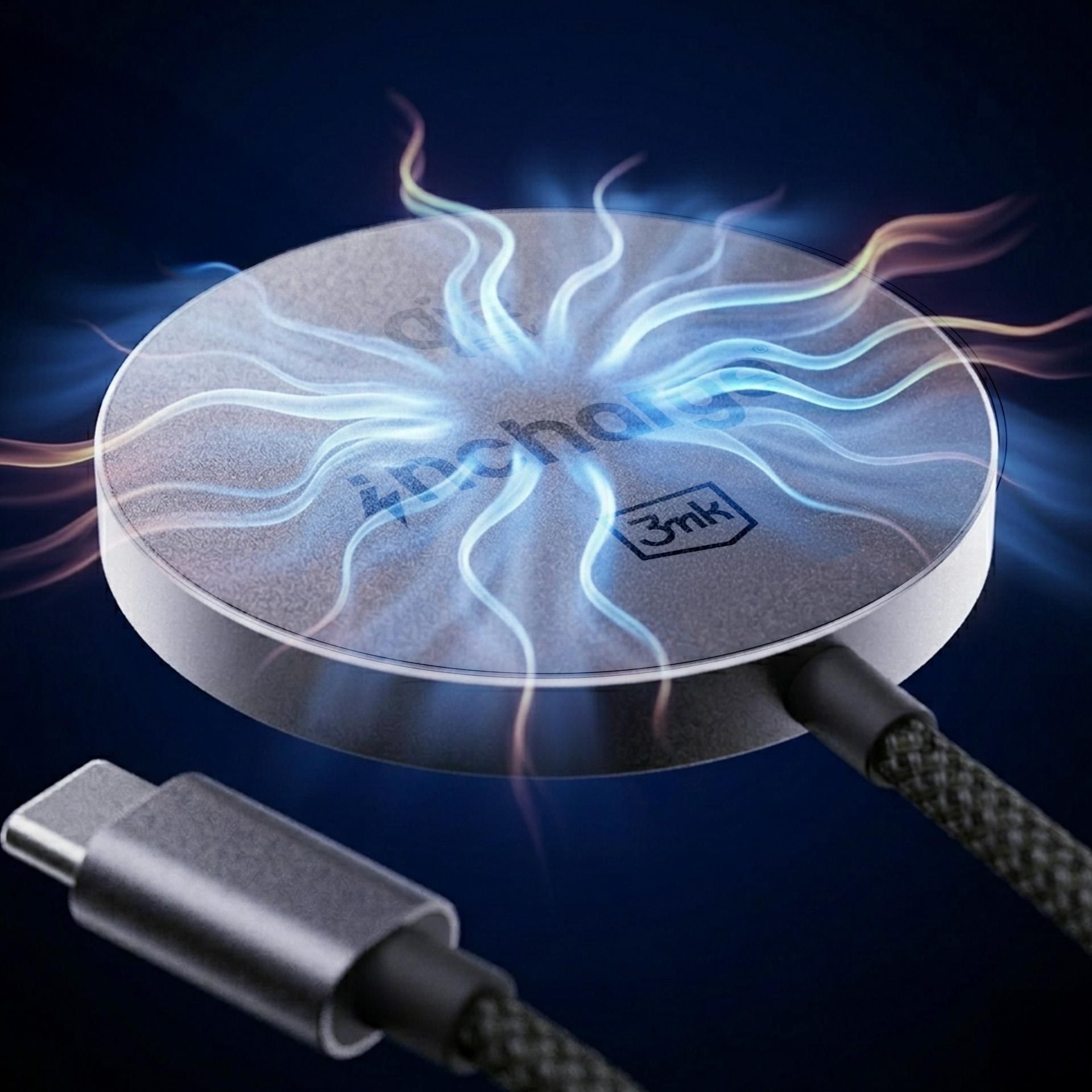 Ładowarka indukcyjna 3mk incharge Align Qi2.2 25W for Android, czarna