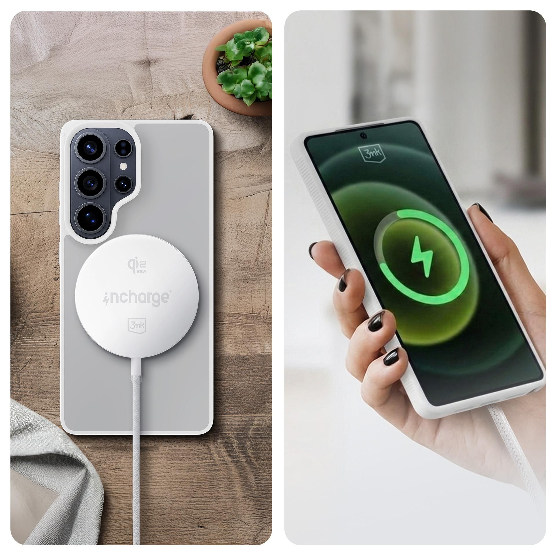 Ładowarka indukcyjna 3mk incharge Align Qi2.2 25W for Android, biała