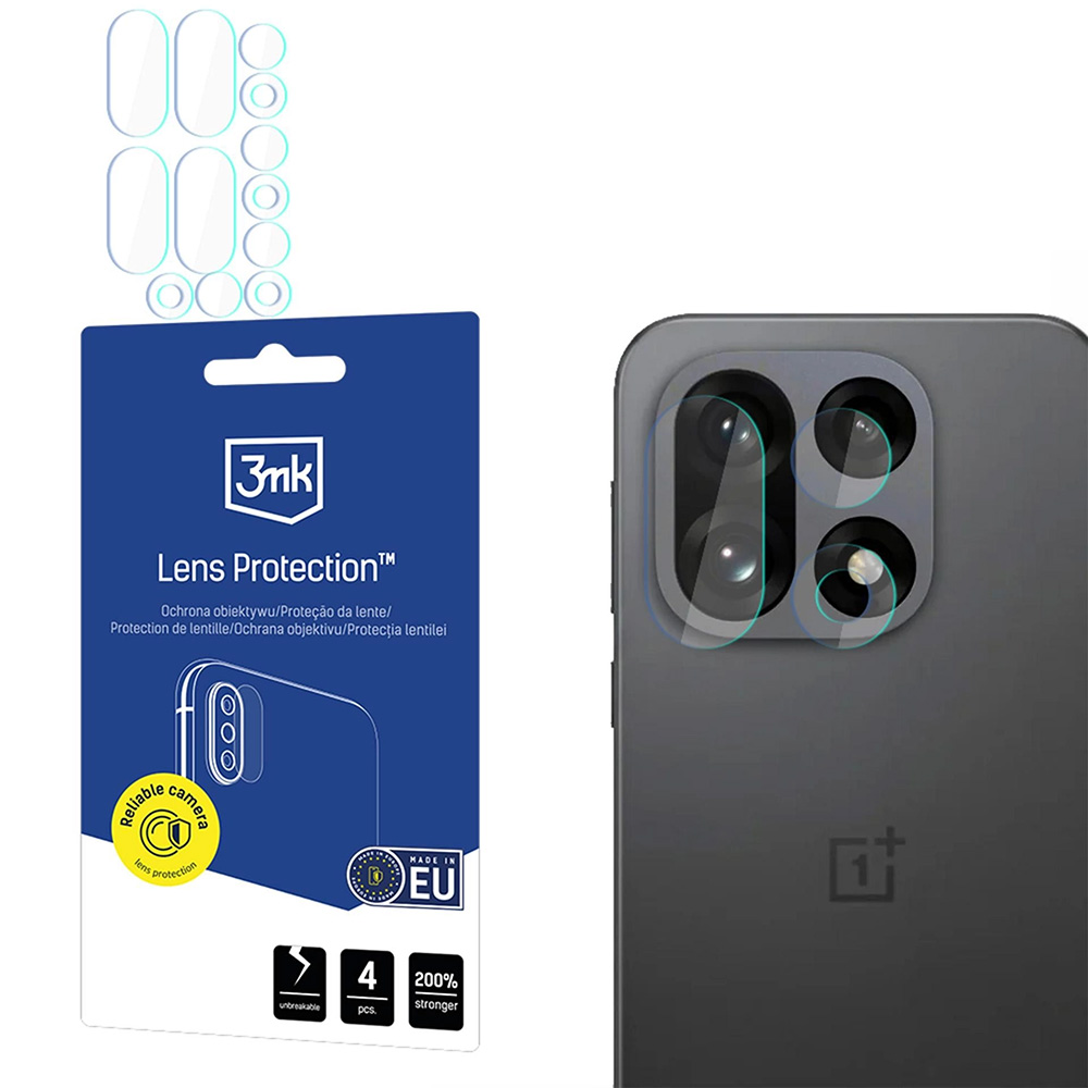 Osłona na aparat 3mk Lens Protection do OnePlus 15, 4 zestawy