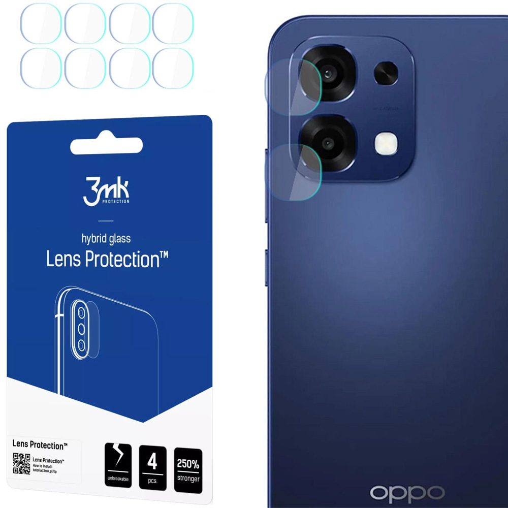 Osłona na aparat 3mk Lens Protection do Oppo A6 Pro 5G, 4 zestawy