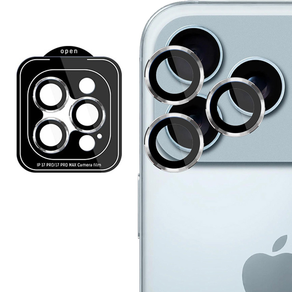 Osłona na aparat 3mk Lens Protection Pro do iPhone 17 Pro Max / iPhone 17 Pro, srebrne