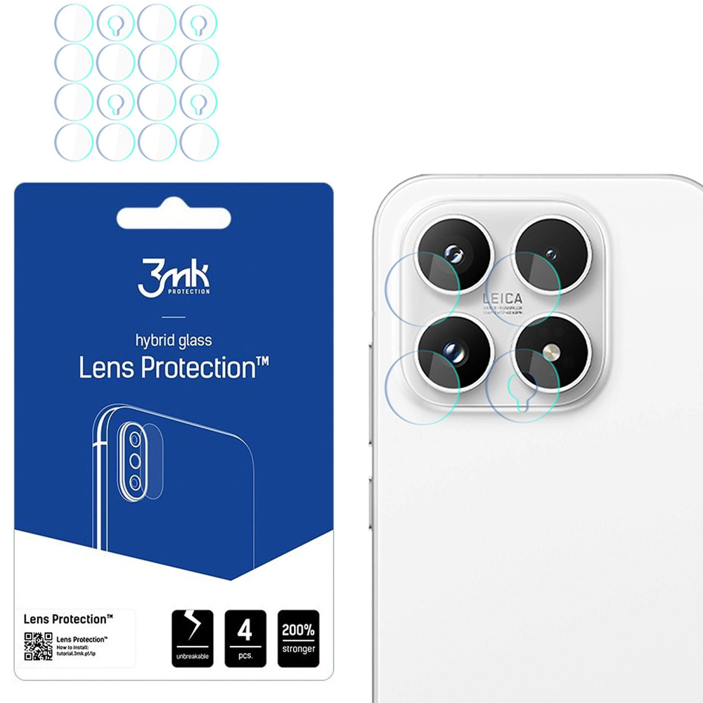 Osłona na aparat 3mk Lens Protection do Xiaomi 17, 4 zestawy