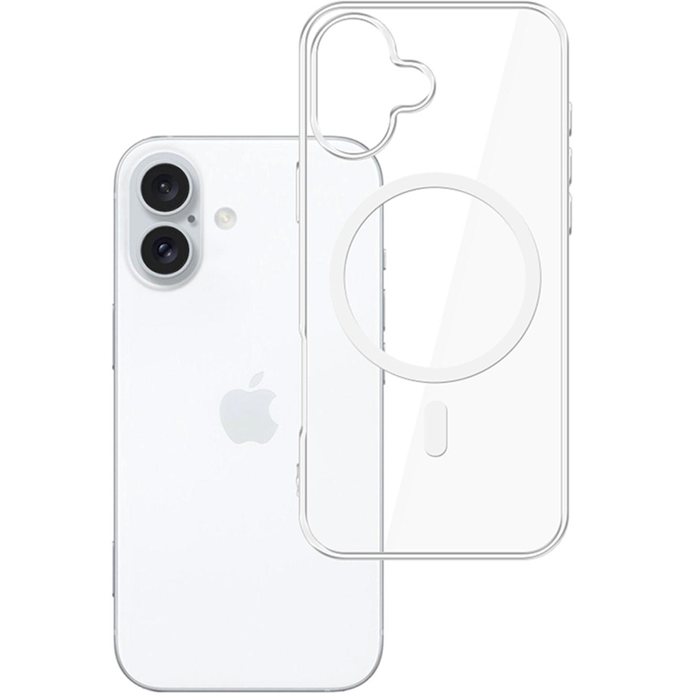 Oryginalne etui MagCase z MagSafe od marki 3mk dla iPhone 17, przezroczyste