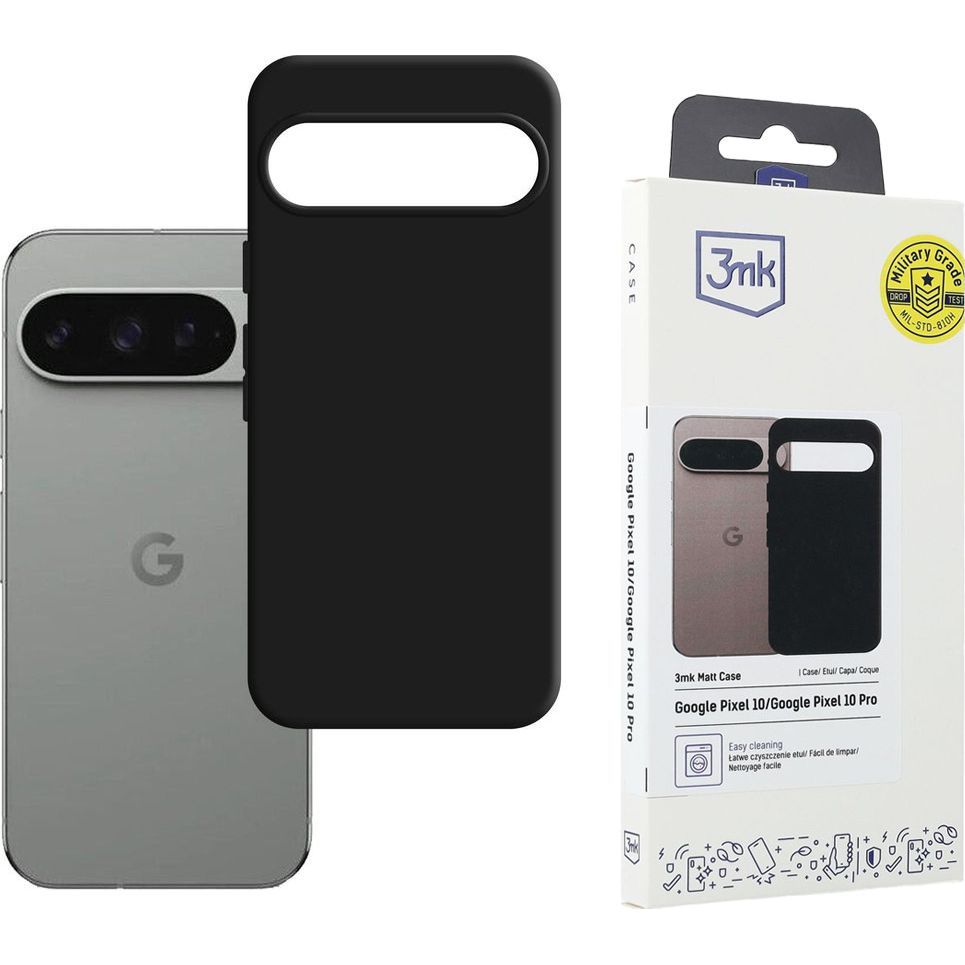 Etui 3mk Matt Case do Google Pixel 10 Pro / Google Pixel 10, czarne matowe