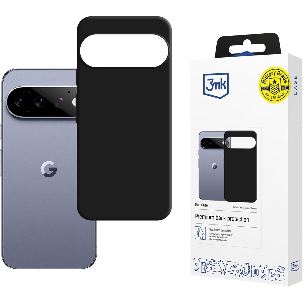 Etui 3mk Matt Case do Google Pixel 11 Pro, czarne matowe
